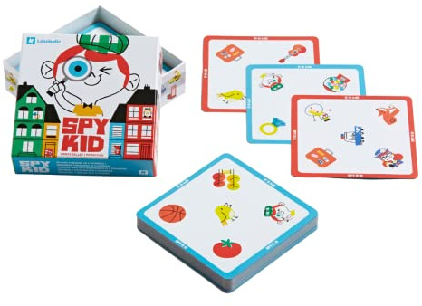 Laboludic Spy Kid - Jeu de Cartes Observation, Rapidité, Mémoire - Jeu de société Famille Enfants