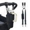 UXIETIN Stroller Cup Holder Compatible with Stanley,Stroller Cup Holder with Adjustable Strap and Pouch Taking Everywhere,Accessories for 30/40oz Stanley Cup