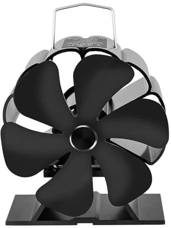 Ventilateur De Poêle à Bois, Ventilateur De Cheminée Alimenté Par La Chaleur à 6 Pales, Ventilateurs écologiques Pour Brûleur à Bûches Pour La Circulation De La Chaleur, Non électrique, Ventilateur