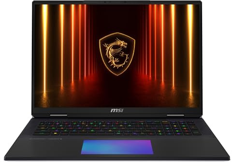MSI Titan 18 HX AI A2XWIG-073, Gaming-Notebook(schwarz/Silber, Intel® Core™ Ultra 9 285HX, NVIDIA GeForce RTX 5080, 64 GB DDR5, 6 TB (3X 2 TB SSD), Windows 11 Pro)