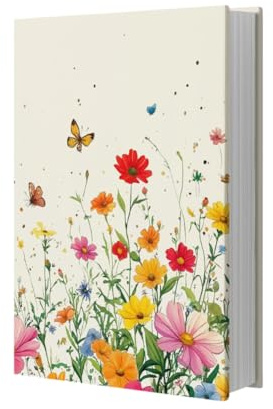 NBEADS Stretchable Paperback Book Cover, 40x48.5cm Flower Protective Book Cover Reusable Elastic Book Protector for 25x40cm Hardcover Books