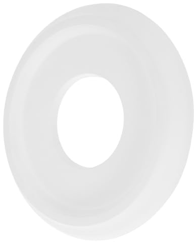 SAFIGLE Placa De Lámpara De Techo Redonda Soporte De Montaje De Luminaria Pu Blanca 25 Cm Exterior 10 Cm Interior Para Iluminación Interior y Lámparas Colgantes