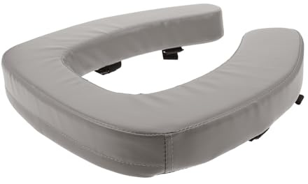 Cabilock Almohadilla Acolchada y Gruesa para Asiento de Inodoro Elevada Material Esponja y Pu para Personas Mayores Uso para Baño Familiar