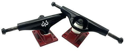 COUNTRY BASQUE INGURUASAKARI INDUSTRY Imagine Ejes de monopatín Skate Skateboard Trucks (Set 2) Logo 5.25 Black Red