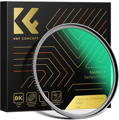 K&F CONCEPT Ultra-niedrige Reflexion UV Filter 67mm Schutzfilter (Nano Xcel)