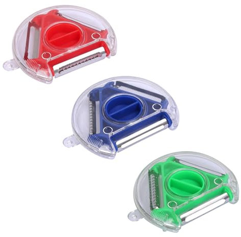DEZP 3 PCS pela patate e verdure pelapatate professionale sbuccia patate pela verdure peeler cucina Multifunzione sbucciare la pelle morbida Sbucciare la crosta Tagliare a strisce sottili