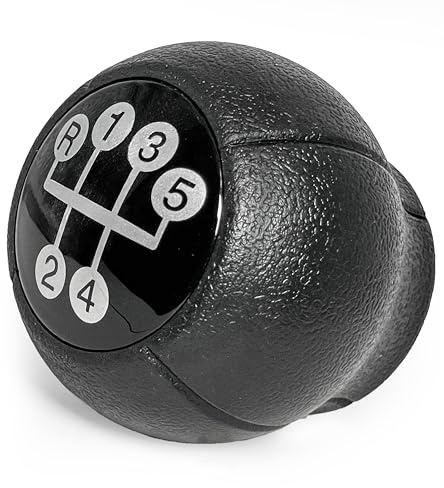 Click&Fit Gear Shift Knob Compatible with Vauxhall Opel Corsa Vectra Astra Tigra Zafira Combo Meriva, Holden Chevrolet - 5 Speed Manual Gear Lever Gearstick Replaces 55353683, Black