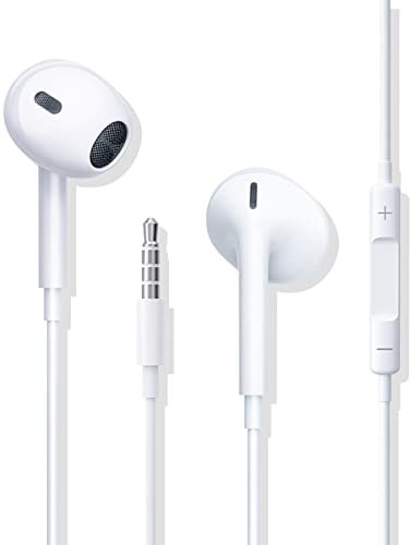 XIANGBIN Cuffie con Filo, Auricolari con Filo in-Ear, Cuffiette Sport Stereo con Microfono, Compatibile con iPhone 6/Apple/iPad/Samsung/Huawei/Xiaomi/Android/Sony/PC/MP3 Collega e usa