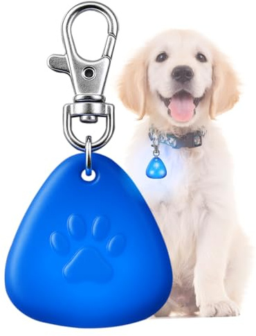 QUELIEN Dog Collar Light, Clip On LED Dog Light for Night Walking, High Visibility Light Up Dog Collar Accessory with 2 Light Modes, Lightweight Safety Light for Dogs, Blue