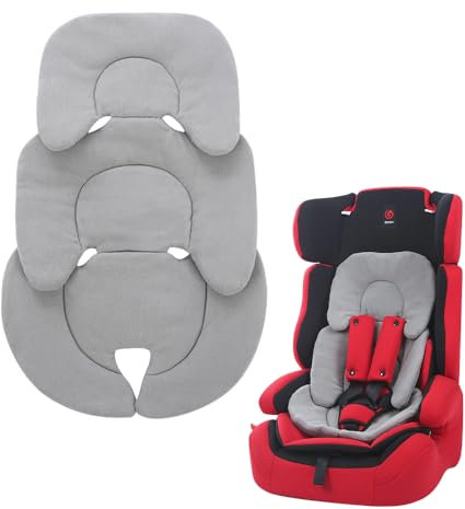 KBIBCK Riduttore Passeggino Universale, Cuscino per Seggiolino Auto, Materassino Passeggino Universale, Traspirante Antisudore, Cuscino Riduttore Passeggino per Passeggino, Seggiolino Auto (Grigio)