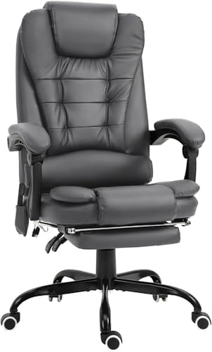 Armstol Executive Swivel Computer Chair Pu Leather Padded Recine, Executive Office Chair, LWX