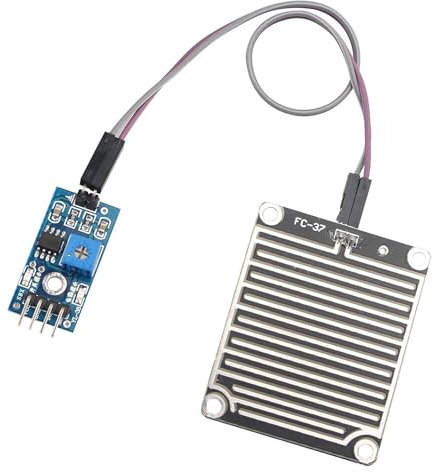 HALJIA Rain sensore pioggia acqua piovana modulo Rain rilevamento modulo meteo umidità modulo Compatibile con Arduino