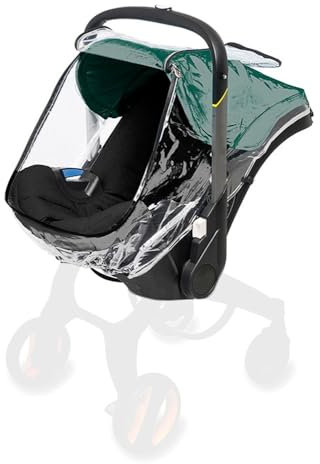 iNszkoos Kinderwagen Regenschutz kompatibel mit Doona Kinderwagen & Babyschale Autositz, Wetterschutz Buggy Kinderwagen Regenschutz, Windschutz Reise Babytrage Regenverdeck mit Reißverschluss
