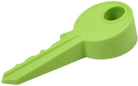 Butée de porte en silicone en forme de clé pour la maison, le jardin, le bureau (vert)