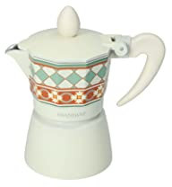 Brandani 52624 Caffettiera Le Cementine Quadrella 1 Tazza, Alluminio, No Induzione, 50ml, 1-2 tazzine