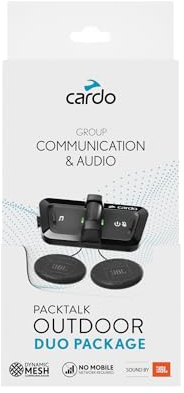 Packtalk Outdoor Helmet Communication System - Ski, Snowboard Och Mountain Cykling (Svart, 2 Pack)