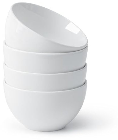 NUTRIUPS 300ml Dessertschalen, Kleine Müslischalen, 11x6cm Keramik Schüssel für Snacks Desserts Beilagensalate Reis, 4-teilig Suppenschüssel