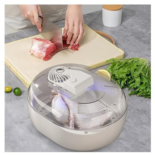 MWSHIYUQING 6 In 1 Placa Descongelar Alimentos DescongelacióN RáPida Y EsterilizacióN UV, Menaje De Cocina AtomizacióN Y PreservacióN UltrasóNica, Charola Descongelar CóModo, Seguro Y RáPido