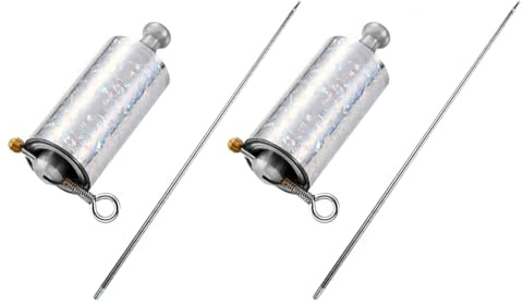 iSpchen Baguette Magique 150cm 2pcs Canne Magique en Métal Canne D'Apparence Inoxydable Bâton Télescopique Magique Portable Bâton de Poche en Métal pour Magicien Professionnel, Scène