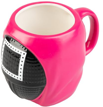 Grupo Erik: Tazza 3D Squid Game | Tazza da colazione Squid Game Maschera in dolomite, 600 ml, dettagli in 3D, ideale come Squid Game Gadget, Squid Game Regalo