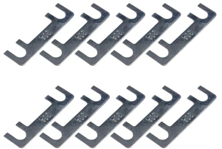 Voyoo Fusibles de Tira de 10 Unidades, 30 A, fusibles Planos, reemplazo para Coches, Camiones, caravanas, Motocicletas, Barcos