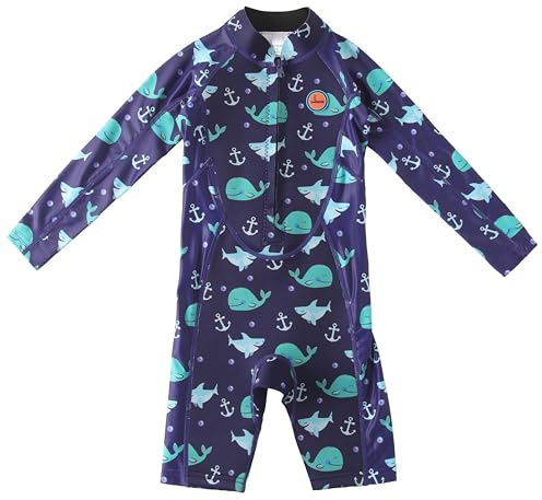 Swimbubs Kids Thermal Wetsuit 2mm Neoprene Core – Full Sleeve Swim Suit for Pool & Beach