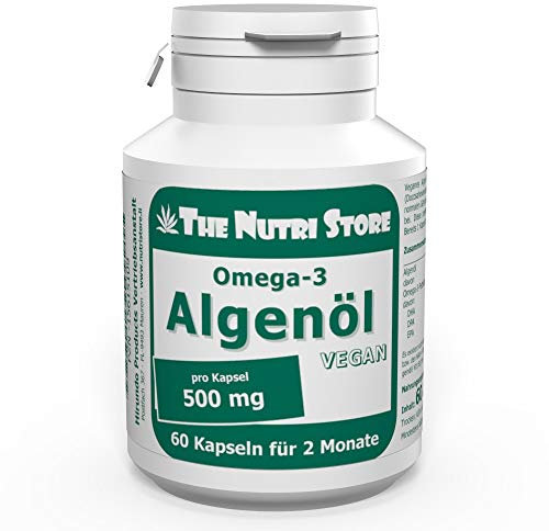 Omega-3 Algenöl 500 mg vegan Kapseln 60 Stk. für 2 Monate