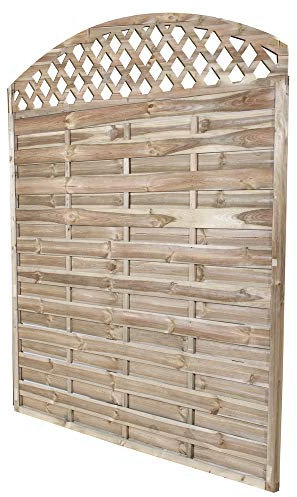 VERDELOOK Pannello frangivento in legno con arco 180x180cm