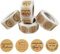 2000 Stück Handmade Aufkleber,Etiketten Marmelade 4 Rollen Love Aufkleber Sticker Kraft Selbstgemacht Mit Liebe Etiketten Rund Selbstklebend Geschenkaufkleber