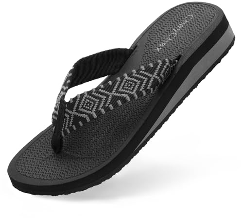 ChayChax Flip Flops Kvinnor Kilklack Lätta Strandsandaler Sommar Tofflor Halkfria Utomhus Tofflor