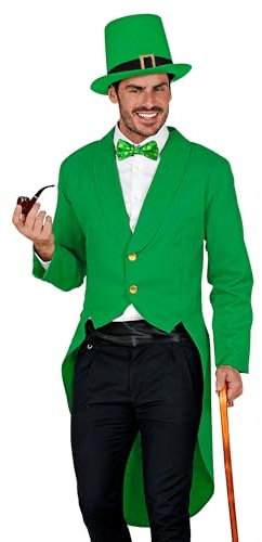 W WIDMANN MILANO Party Fashion – St. Patrick's Day Frack herr, grön kostym, irländsk kobold outfit, karneval och parad