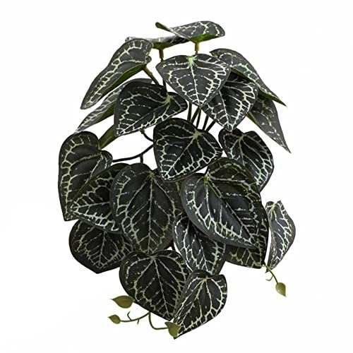 Plantes tropicales pour reptiles - Accessoires pour habitat d'amphibiens - Simulation de décoration de terrarium - Simulation imprimée en 3D - Plantes pour terrarium tropical pour habitat pour serpent