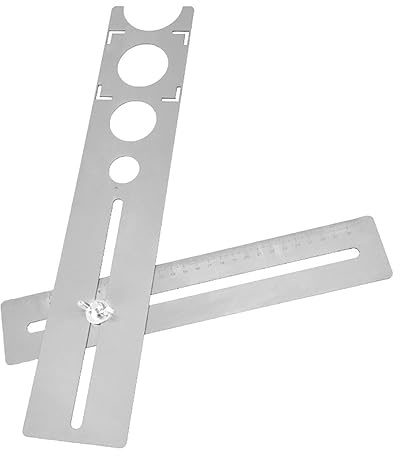 Tile Hole Locator Accurate Measuring Portable Stainless Steel Ceramic Tile Hole Locator Universal Marble Punching Tool for Precise Positioning