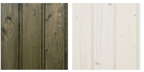 Kit de impermeabilización para pintar casas de madera - para uso interior y exterior de la casa - 5 litros blanco + 5 litros de musgo + juego de cepillos de regalo