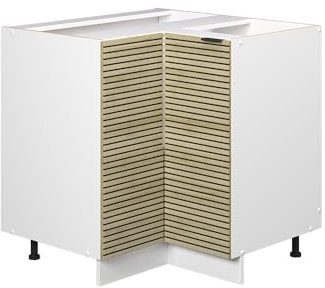 Vicco Küchenschränke Fame-Line, Eiche Paneel, 80.5 cm ohne Arbeitsplatte