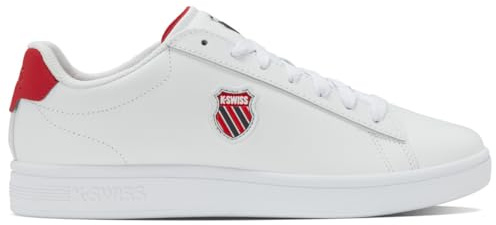 K-Swiss Baskets Court Shield II pour Homme, Blanches, 44 UE, Blanc., 44 EU