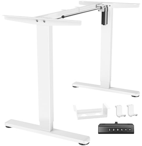 Marsail Standing Desk Frame,Electric Standing Desk Legs with Powerful Motor,Height-Adjustable Desk Frame with 176 lbs Max Load for Various Desktops,Stand up Desk Legs with 4 Memory Presets, Frame Only