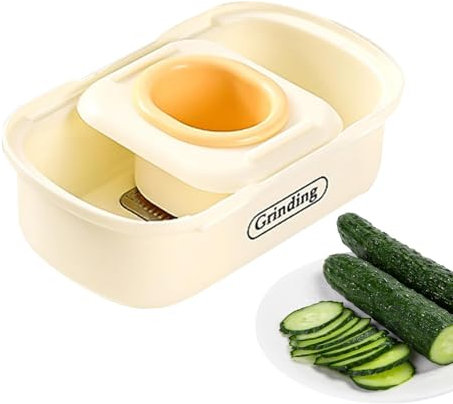 Outil de coupe d'ail - Râpe à ail - Outil manuel - Facile à utiliser - Outil de rabot à ail avec mandoline pour gingembre et ail