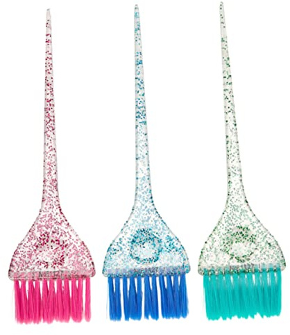 Vaguelly 3piezas Cepillo Para Teñir El Cabello Para Iluminar El Pelo Para Tinte Pelo Mujer Incluye Pinceles De Color Aleatorio