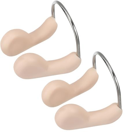 TOGEVAL 2Stücke TPR Nasenschutz wasserdichte Nasenklammer für Schwimmen Angenehm zu Tragende Wiederverwendbare Schwimmzubehör für Erwachsene Optimaler Schutz Eingeatmetem Wasser