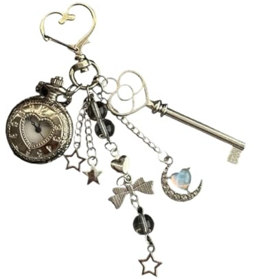 Beimus vintage solbatteri klocka nyckelring historiskt mode legering kod ring med kastlock brytning avslutande fickur