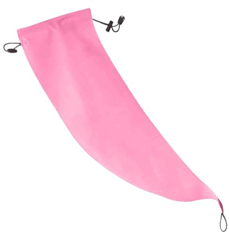 Vattentät hårhylsa, justerbart elastiskt pannband, 52 x 15 cm hästsvans, tvättmössa, dusch simning smink hårskydd, spa hårskydd, dreadlocks-skydd, snabbtorkande hätta för kvinnor flickor