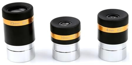 3 pezzi/set 62 gradi 1,25 pollici grandangolo alto oculare 4 mm 10 mm 23 mm set di accessori for telescopio Ricambi per telescopi astronomici