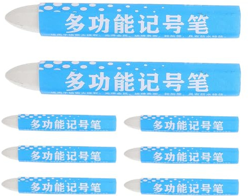 Homoyoyo 8pcs White Wax Tire Marker Pen for Automotive Wheel Marking