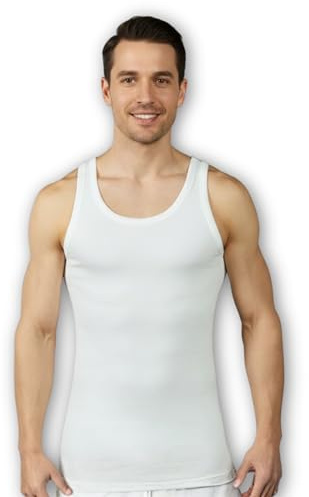 VP PINUCCIO VENEGONI Set 2 Canottiere Uomo Spalla Larga in Lana e Cotone | Intimo Termico Invernale Made in Italy, Morbide sulla Pelle