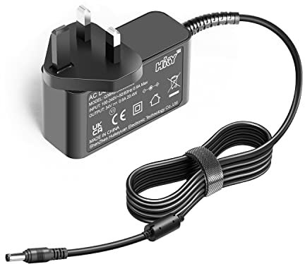 HKY 34V Charger AC Adapter for VAX Blade 2 VBB2ASV1 Vax 32V TBT3V1B1 TBT3V1P1 TBT3V1P2 Vacuum Cleaner, Beldray 29.6V BEL0608 BEL0813 BEL0993 BEL01054 Airgility Max/Plus Cordless Vac Hoover Power Cable