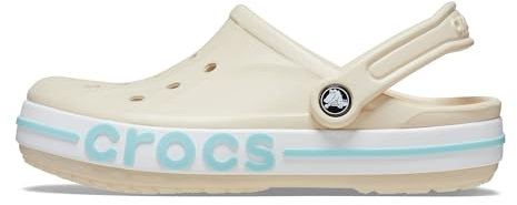 Crocs Unisex-Erwachsene Bayaband Clog Winter White/Multi Clogs, Winter White/Multi, 38/39 EU