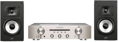 Marantz PM6007 Amplifier, Integrated Amplifier With Digital Connectivity, Analog Coaxial And Optical Inputs + POLK AUDIO Monitor XT20 High-Resolution Bookshelf Loudspeakers