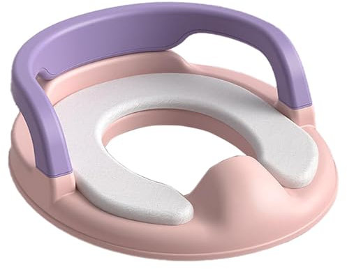 Kinder-Toilettensitz – Kinder-Trainingssitz, Kinder-Badezimmersitz | Töpfchen-Trainingssitz für Kleinkinder – Töpfchen-Trainingssitz mit Griffen, Toilettentrainer mit weichem Kissen für Kinder, Junge