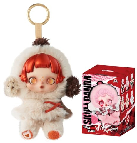 POP MART SKULLPANDA Winter Symphony Series Plush Anime Actionfiguren Sammelfiguren Sammler Kunstspielzeug Spielzeug Figuren Geschenk 1PC